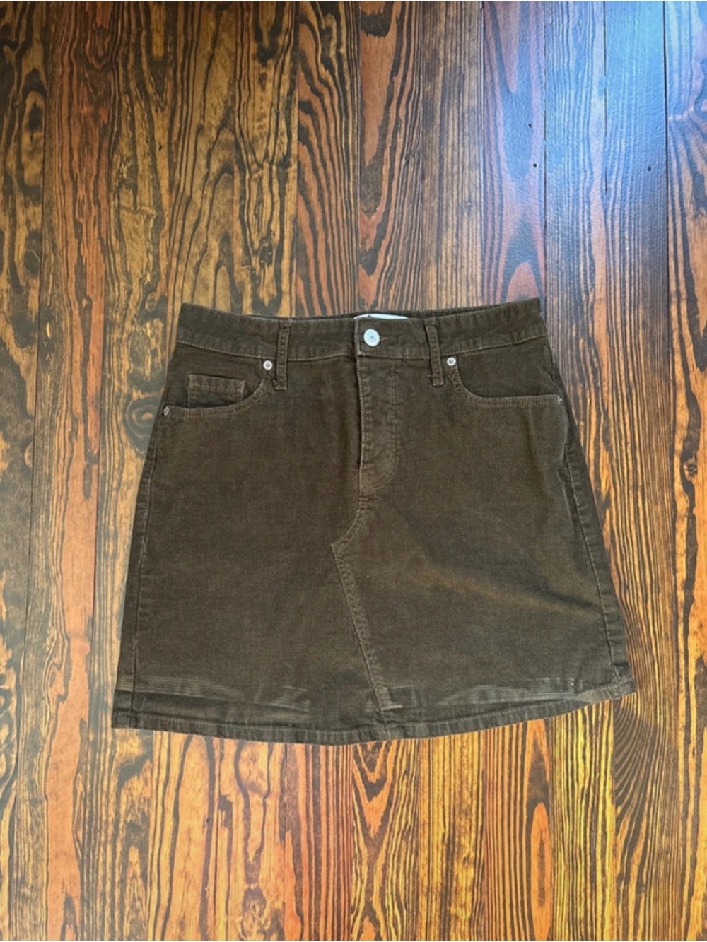 Old Navy Green Corduroy Mini Skirt
